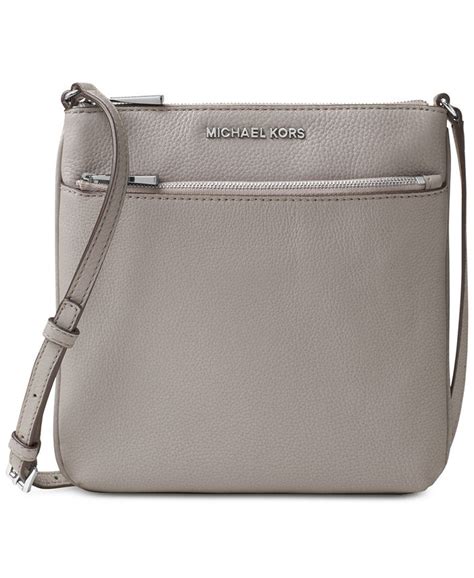 michael michael kors riley pebble leather crossbody|Michael Kors tan crossbody bag.